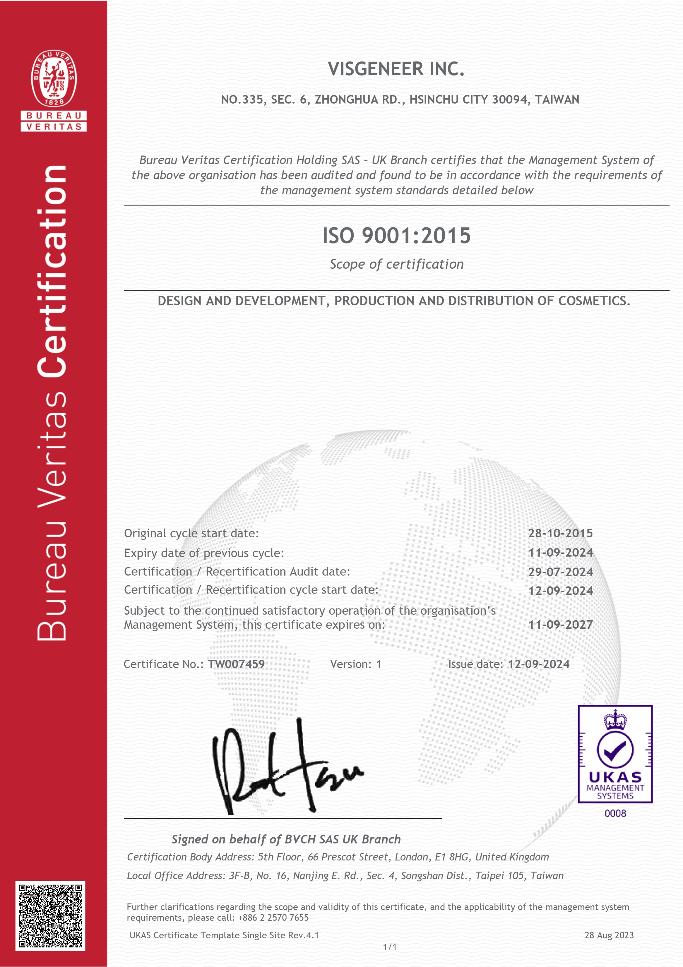 ISO 9001:2015 Quality Management System